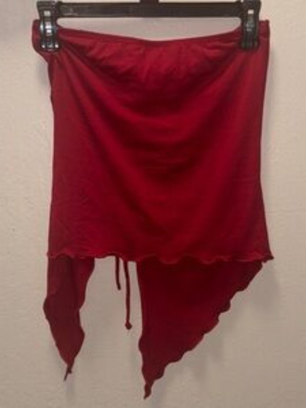 Red Ruched Skirt - Picture 2 of 2